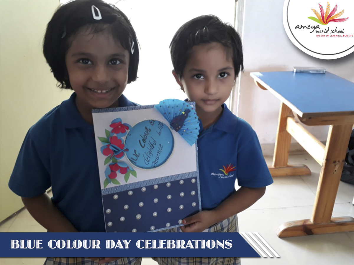 Blue Colour Day Celebrations Ameya World School